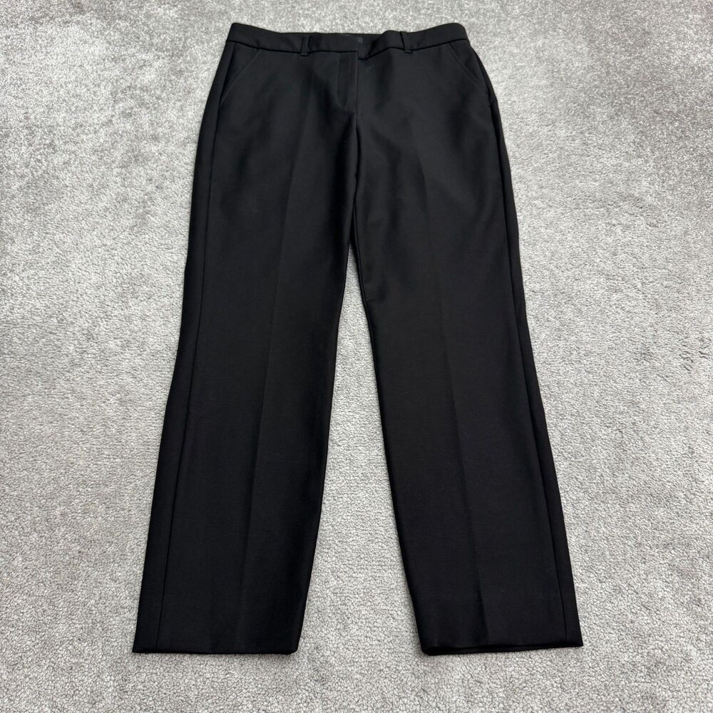 White House Black Market Elle Slim Fit Ankle Dress Pants Trouser Womens 8 Black